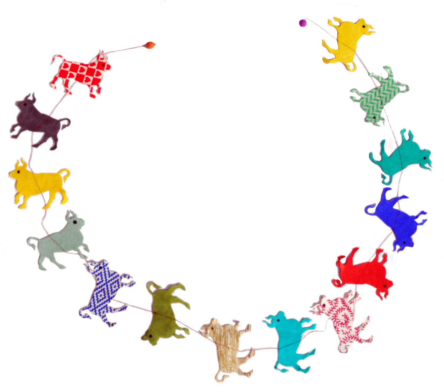 6 ft Farm animals paper garland - EPOQUE