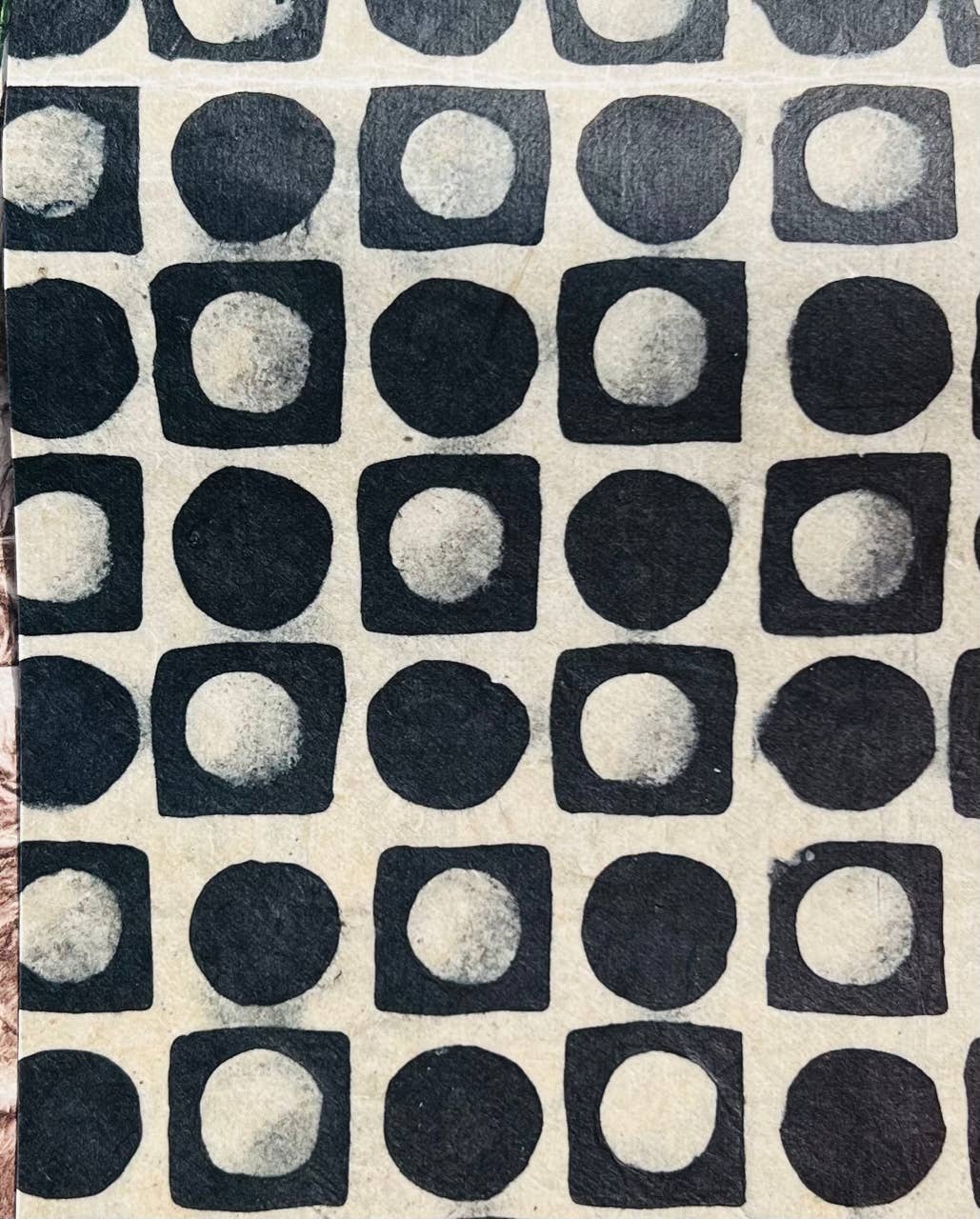 Batik Check & Circles Black Tissue Paper - EPOQUE