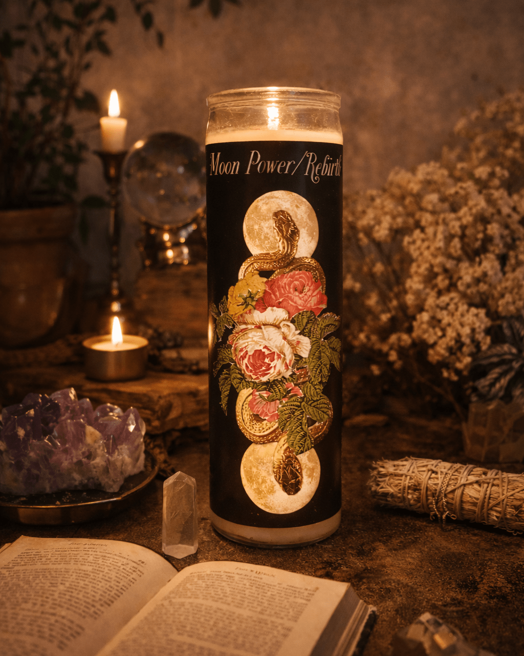 "Moon Power/Rebirth" Soy Ritual Candle - EPOQUE