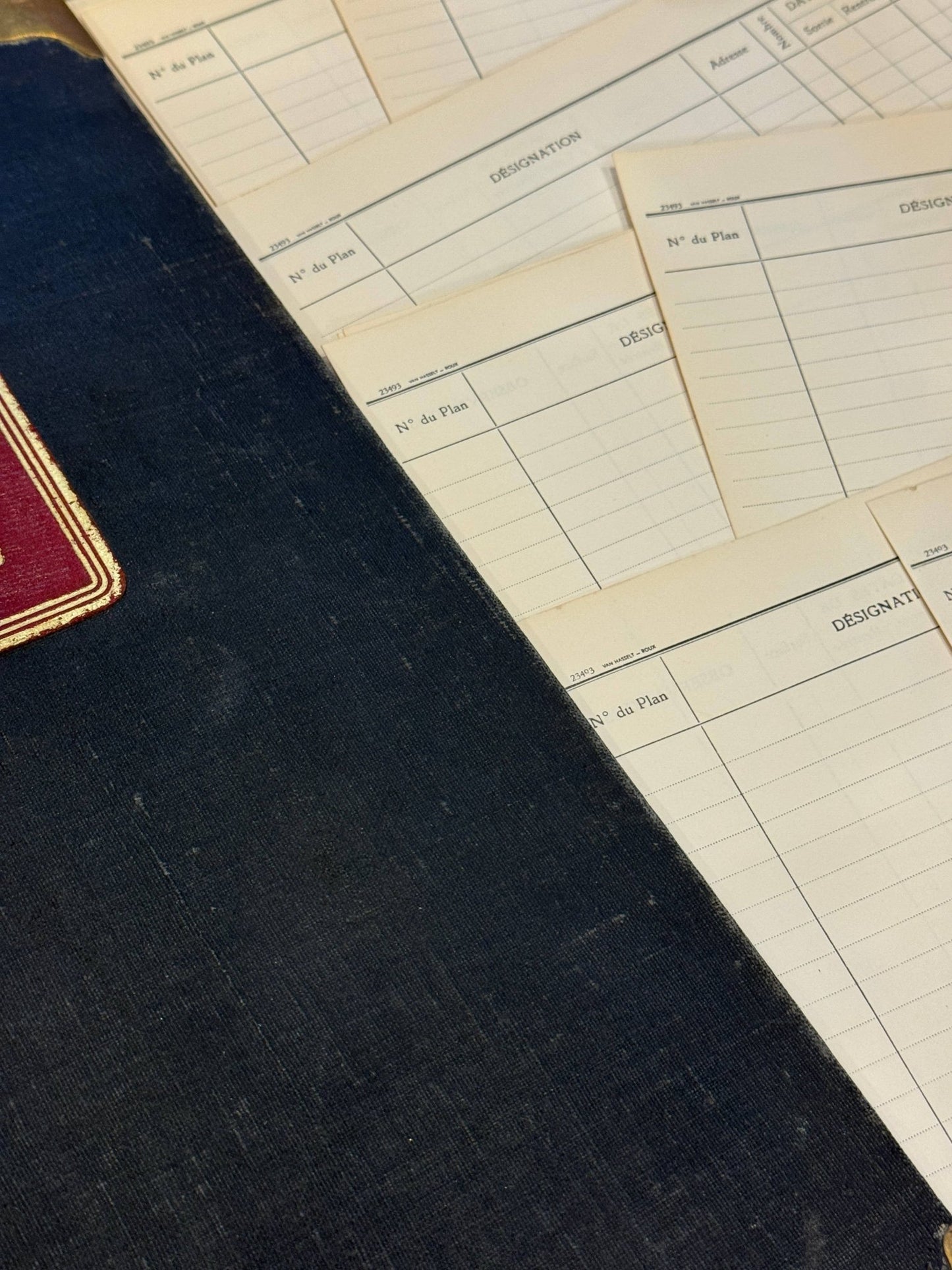 Original 1850s Blank French Ledger Pages Bundles Set/2 - EPOQUE