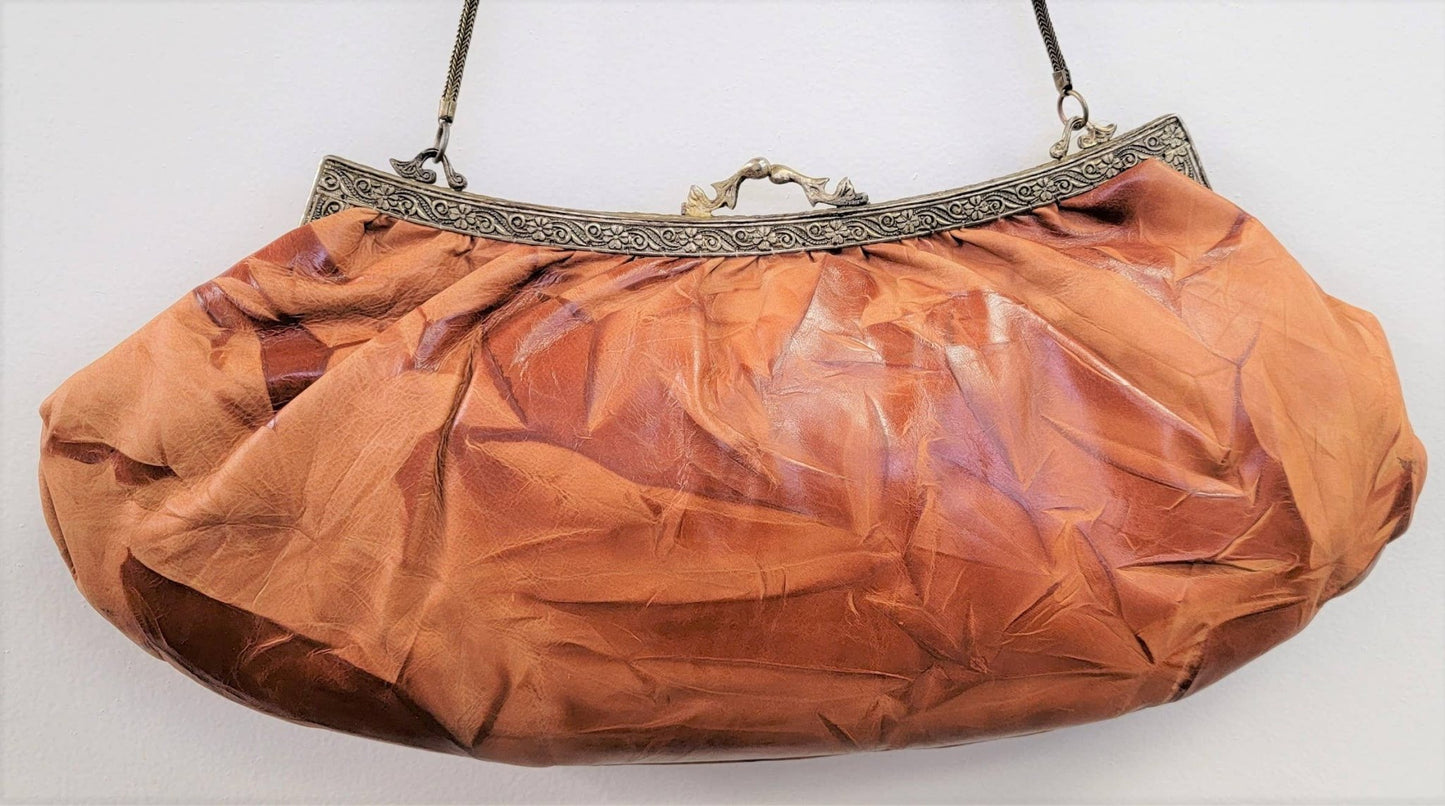 VINTAGE CLASSIC OVERSIZE LEATHER CLUTCH - EPOQUE