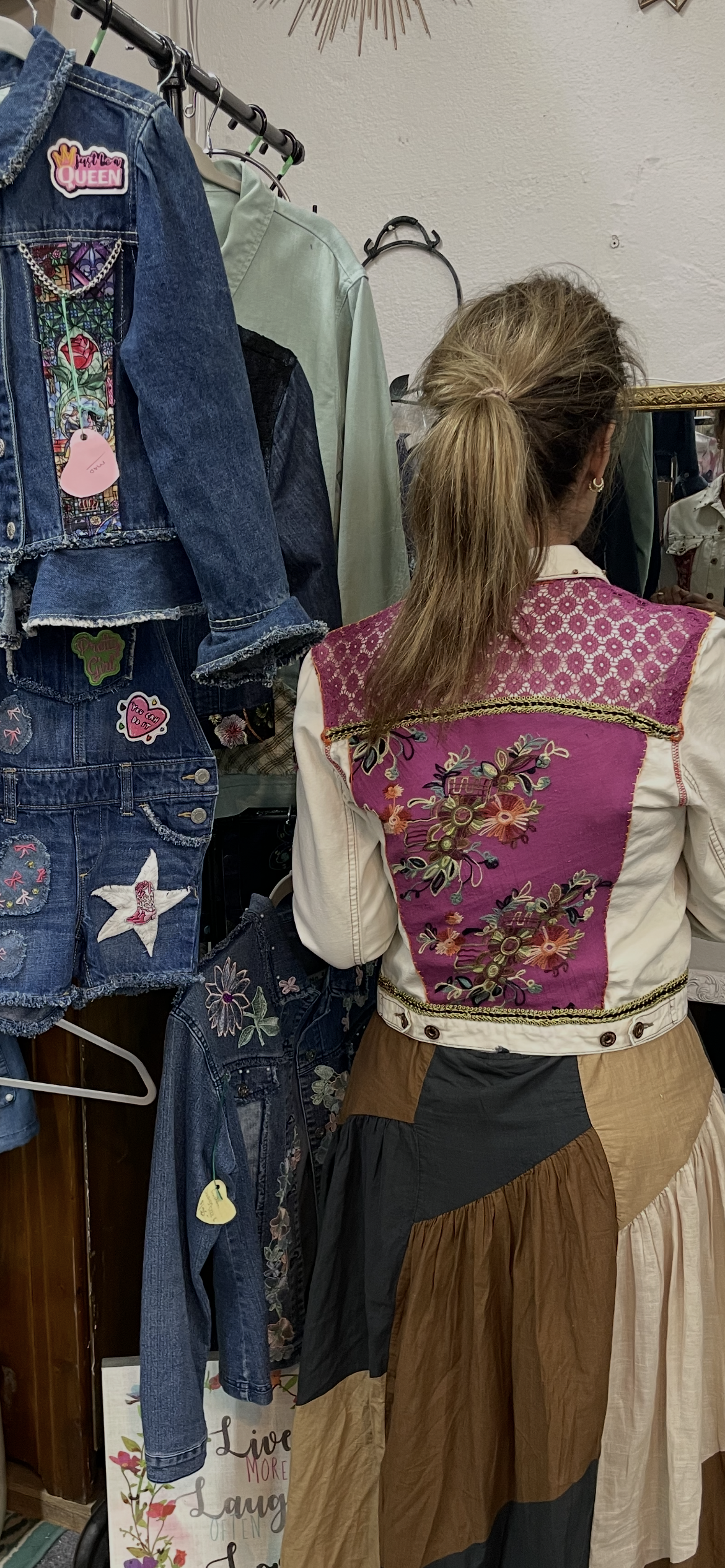 Vintage style denim jacket