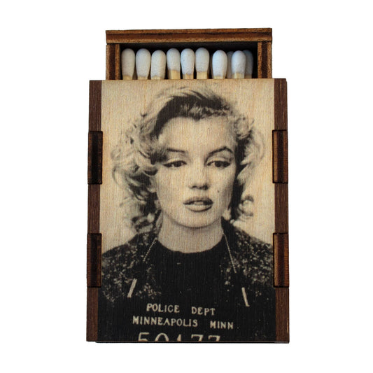 Matches • Celebrity Mug Shot Wooden Matchbox • Home Decor