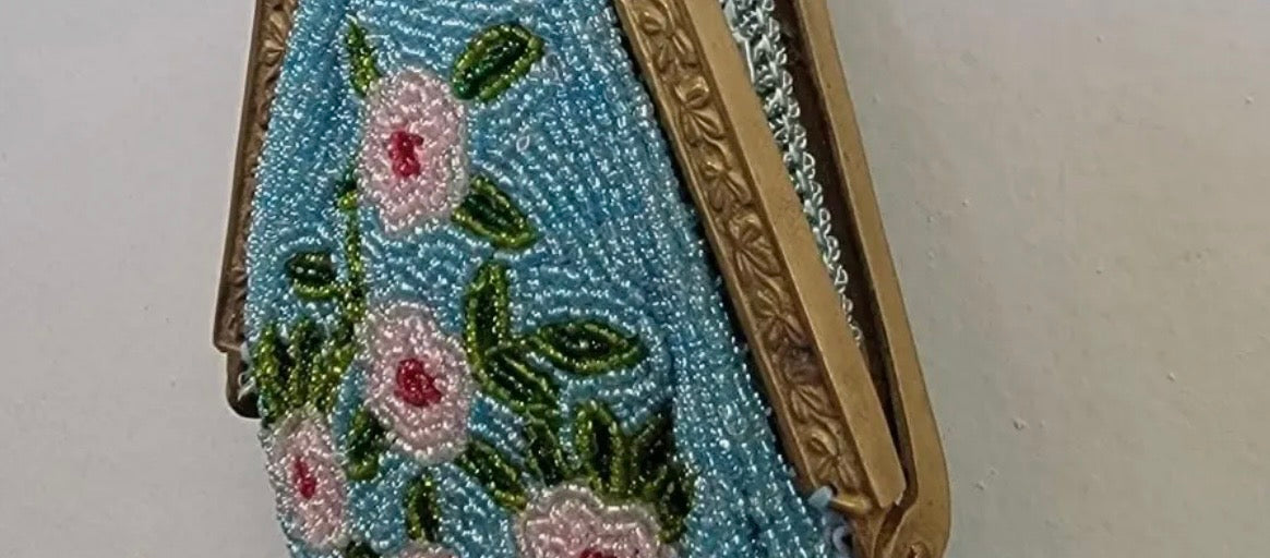 Hand Beaded New Vintage Luxury Crossbody Gallery Purse
