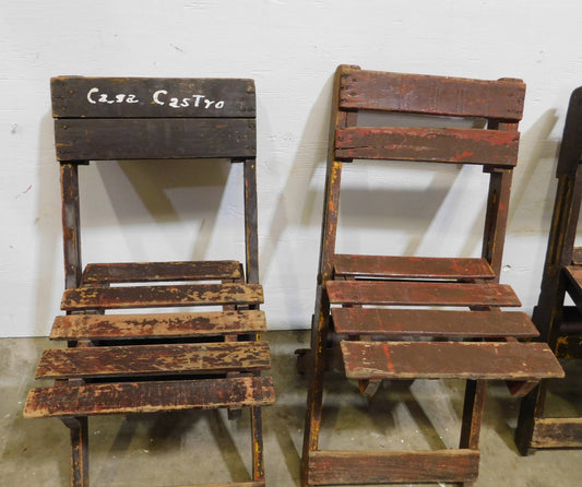 Antique theater folding chairs