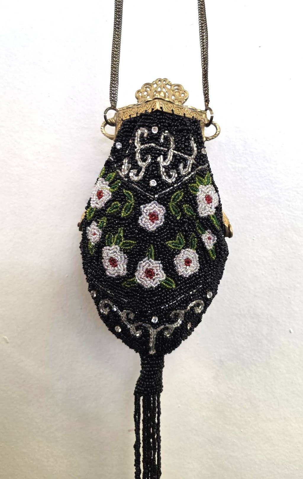 VINTAGE FRAME BAG SQUARE FRAME TASSEL