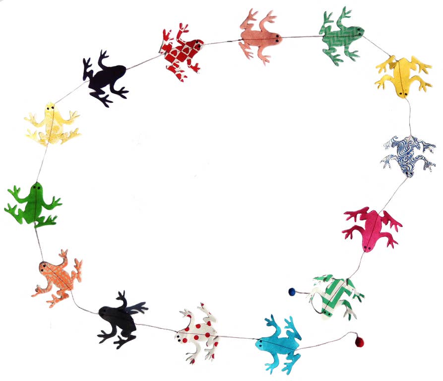 5ft Paper Garland, Frog - EPOQUE