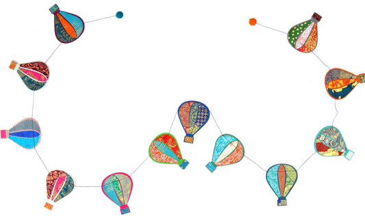 5ft Paper Garland, hot air balloon - EPOQUE