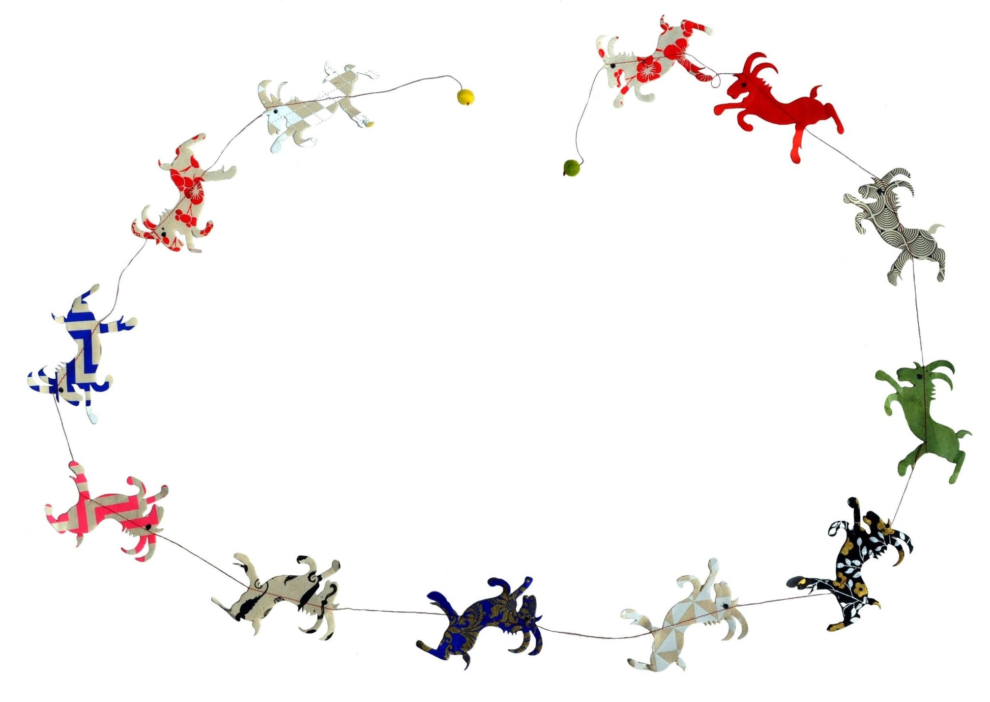 6 ft Farm animals paper garland - EPOQUE