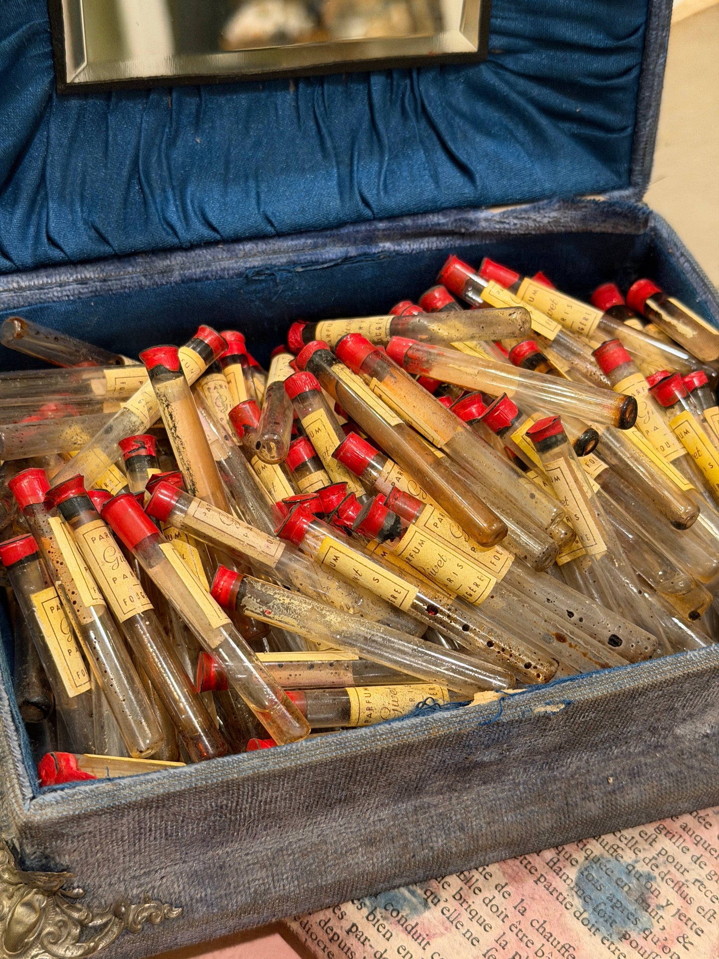 Antique French Perfume Apothecary Vials