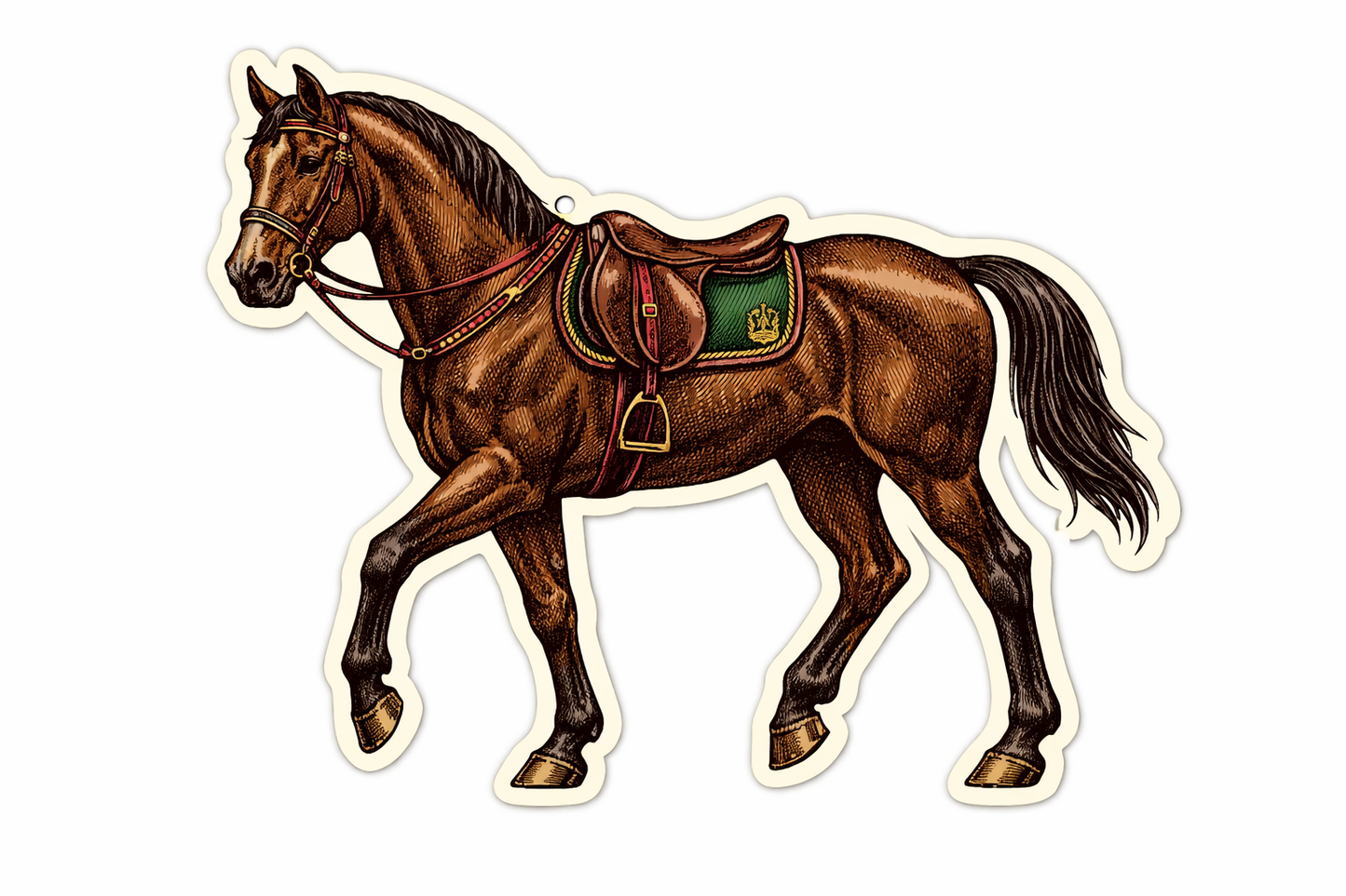 Equestrian Horse Vinyl Sticker – 6 inch