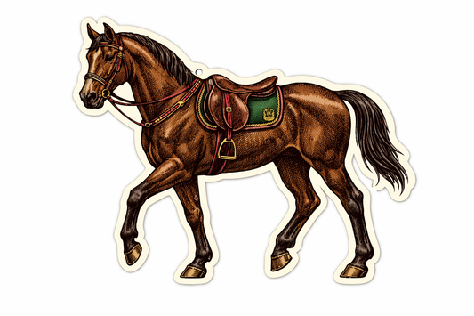 Equestrian Horse Vinyl Sticker – 6 inch