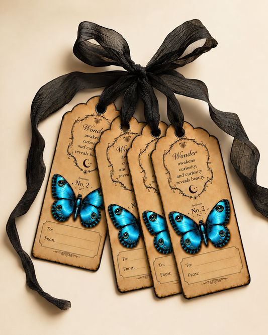 Pixalmoon Exclusive Butterfly Collection Gift Tags – Set of 4