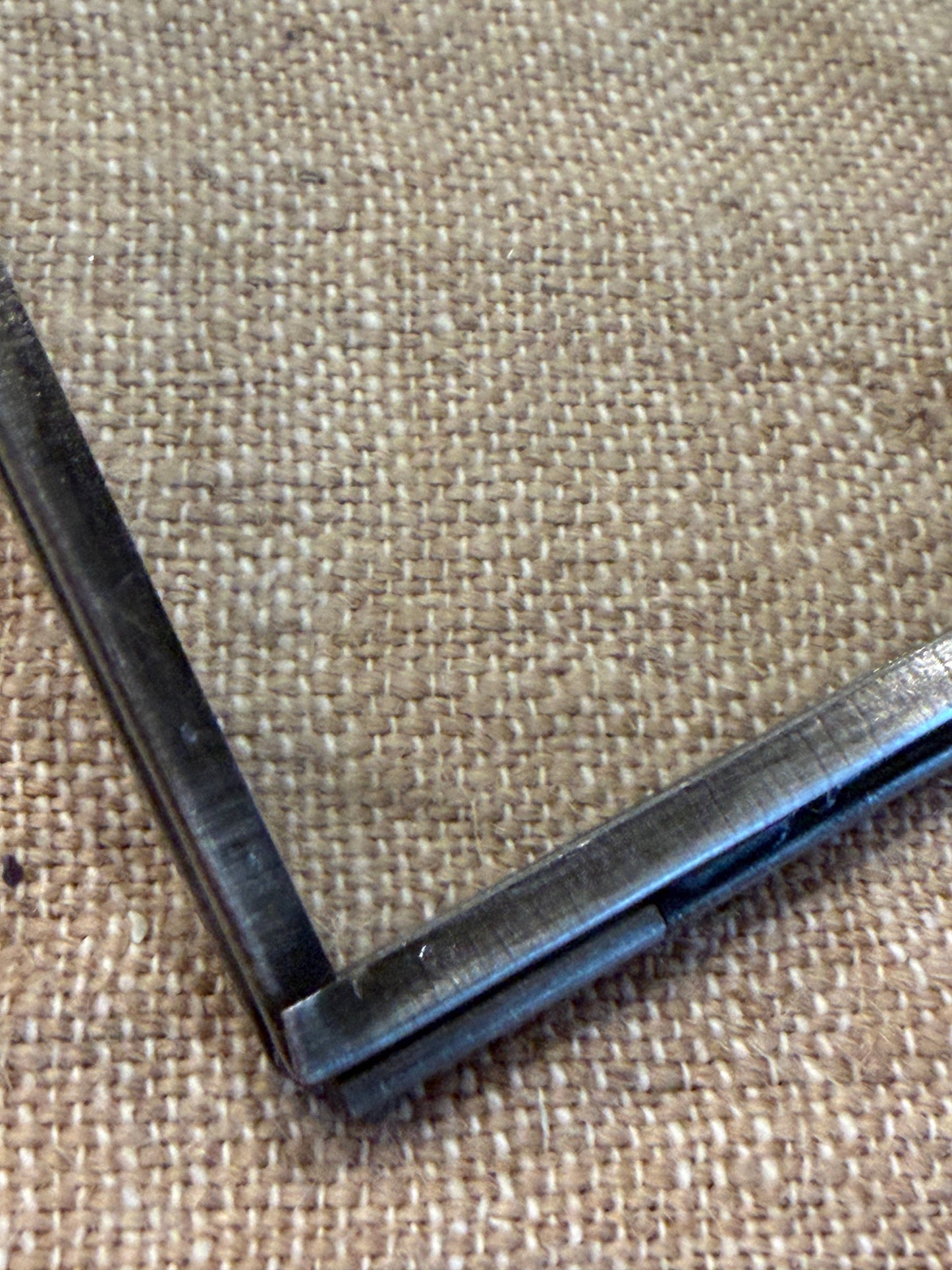3" x 5"  Antiqued Zinc Glass Frame
