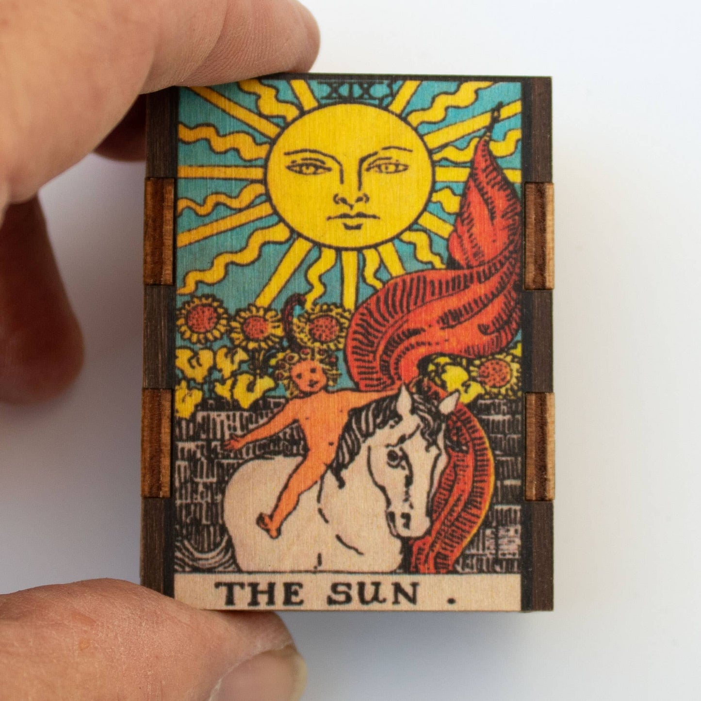 Matches • Tarot Sun Wooden Matchbox • Home Decor Candle Acc