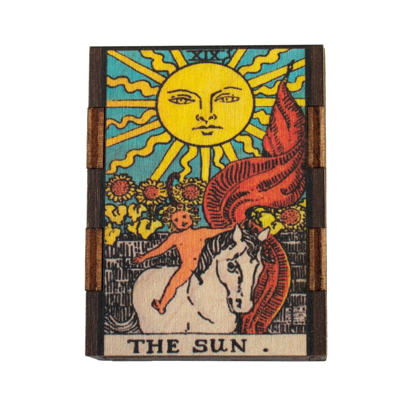Matches • Tarot Sun Wooden Matchbox • Home Decor Candle Acc
