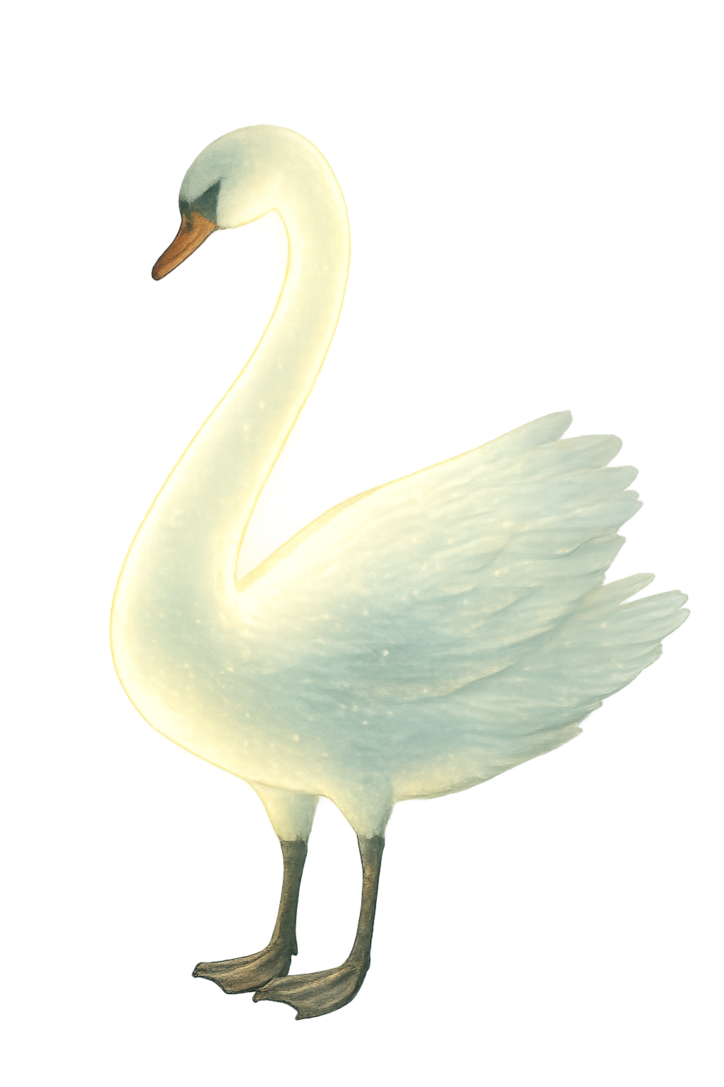 White Swan Icon Sticker
