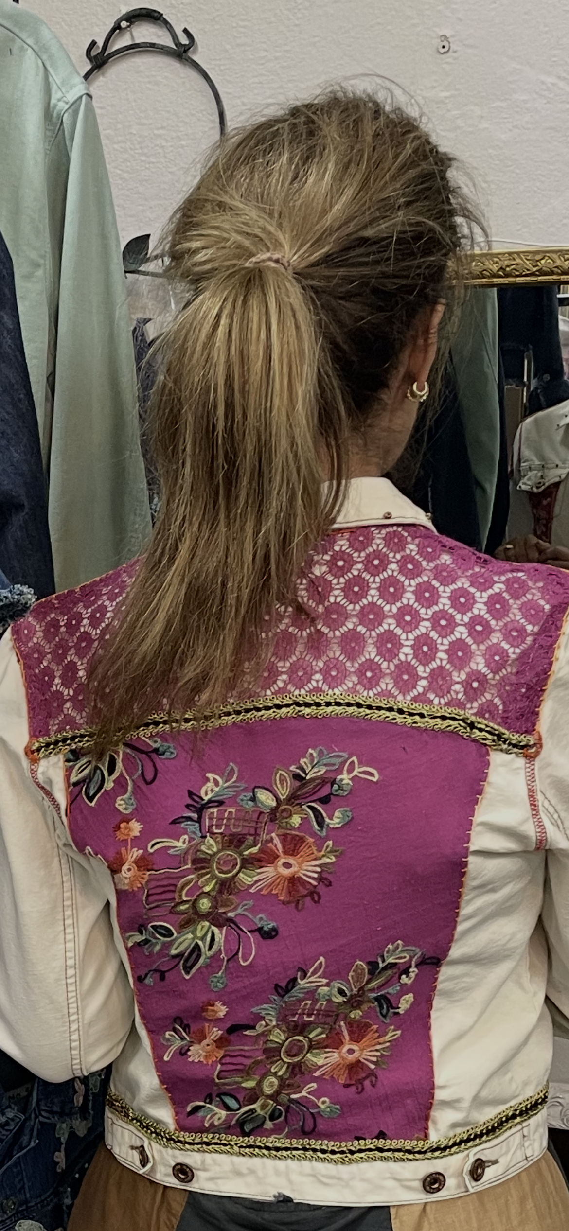 Vintage style denim jacket
