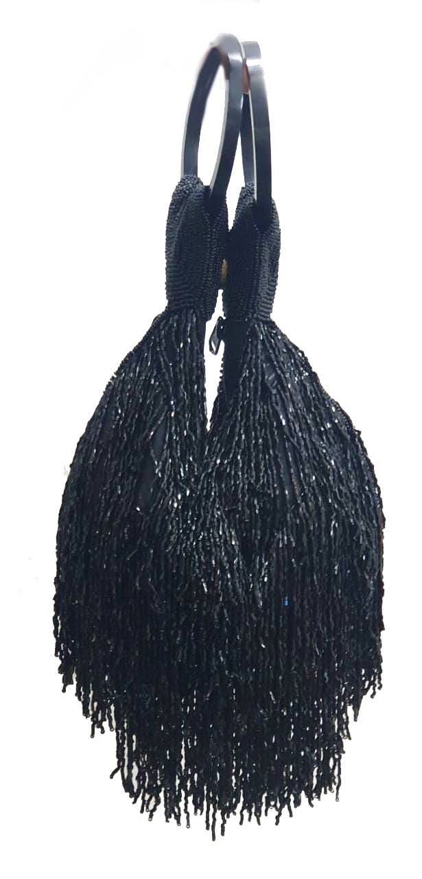A BEADED BEST SELLER FRINGE WRISTLET ZIP TOP - EPOQUE