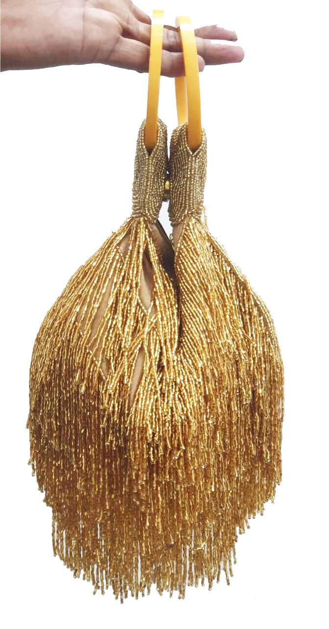A BEADED BEST SELLER FRINGE WRISTLET ZIP TOP - EPOQUE