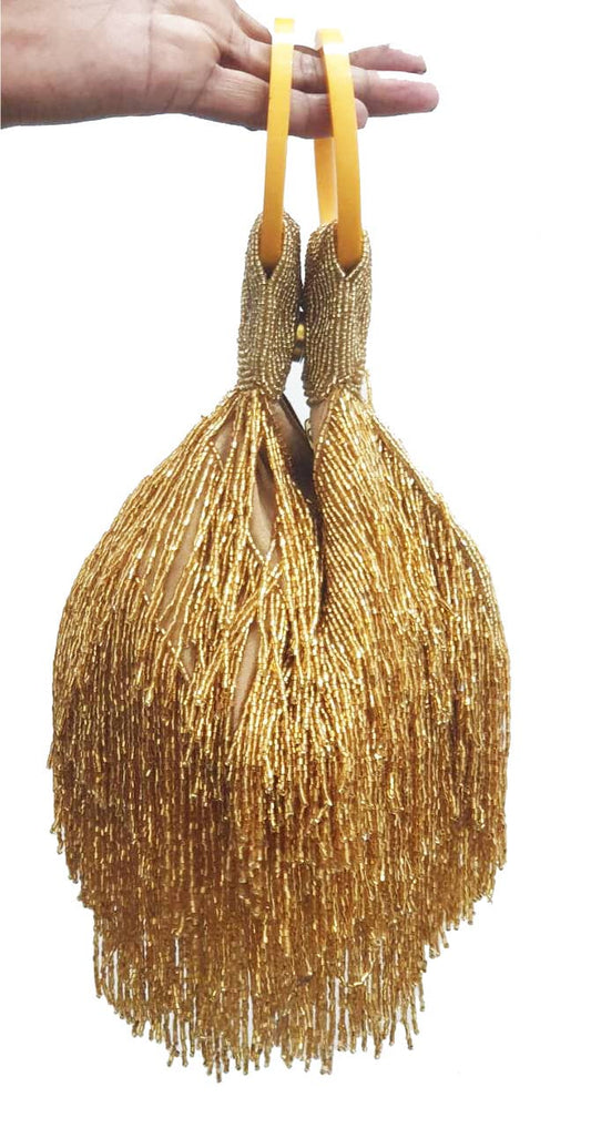 A BEADED BEST SELLER FRINGE WRISTLET ZIP TOP - EPOQUE