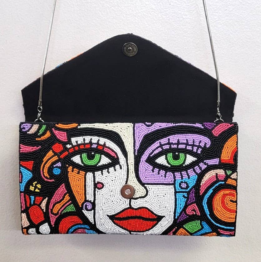 A NEW ARRIVAL BEADED FACE ART - 3 - EPOQUE