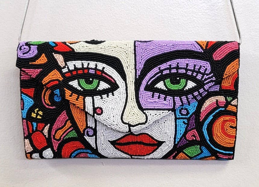 A NEW ARRIVAL BEADED FACE ART - 3 - EPOQUE