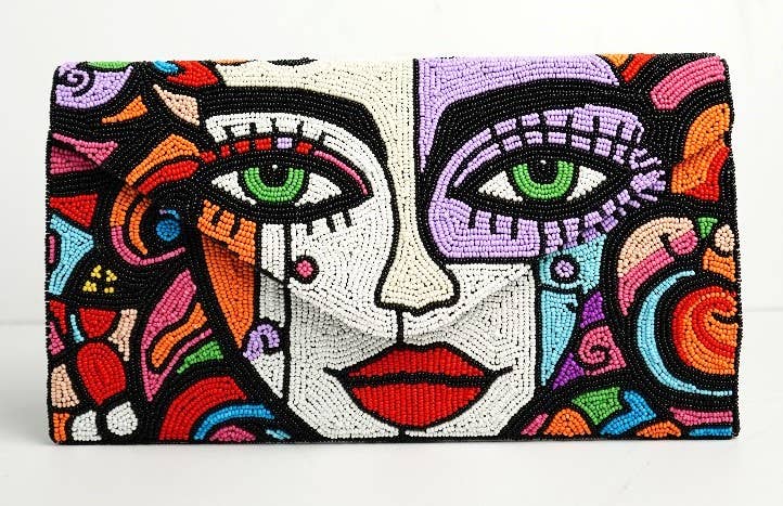 A NEW ARRIVAL BEADED FACE ART - 3 - EPOQUE
