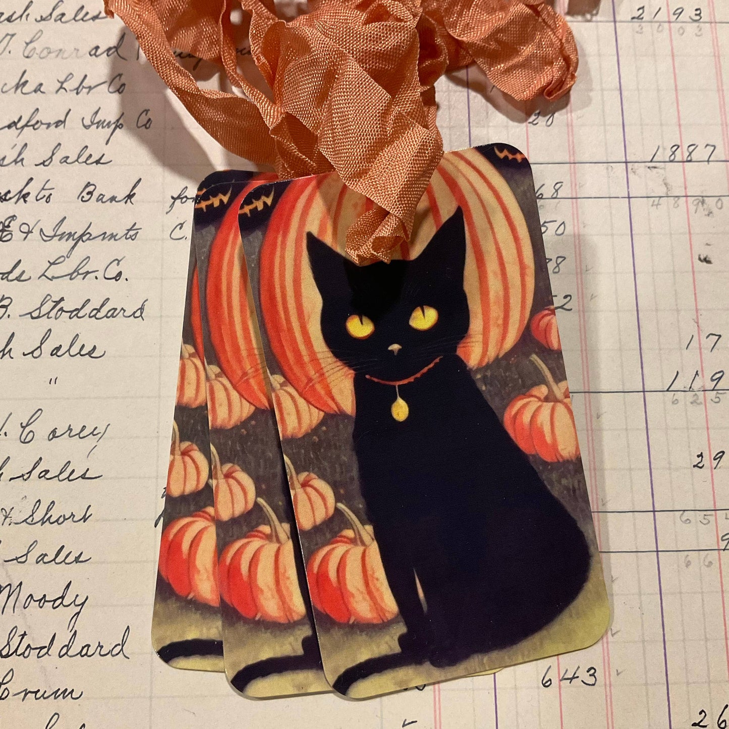 Beautiful Gift Tag Black Cat -  Single or pkg/3     