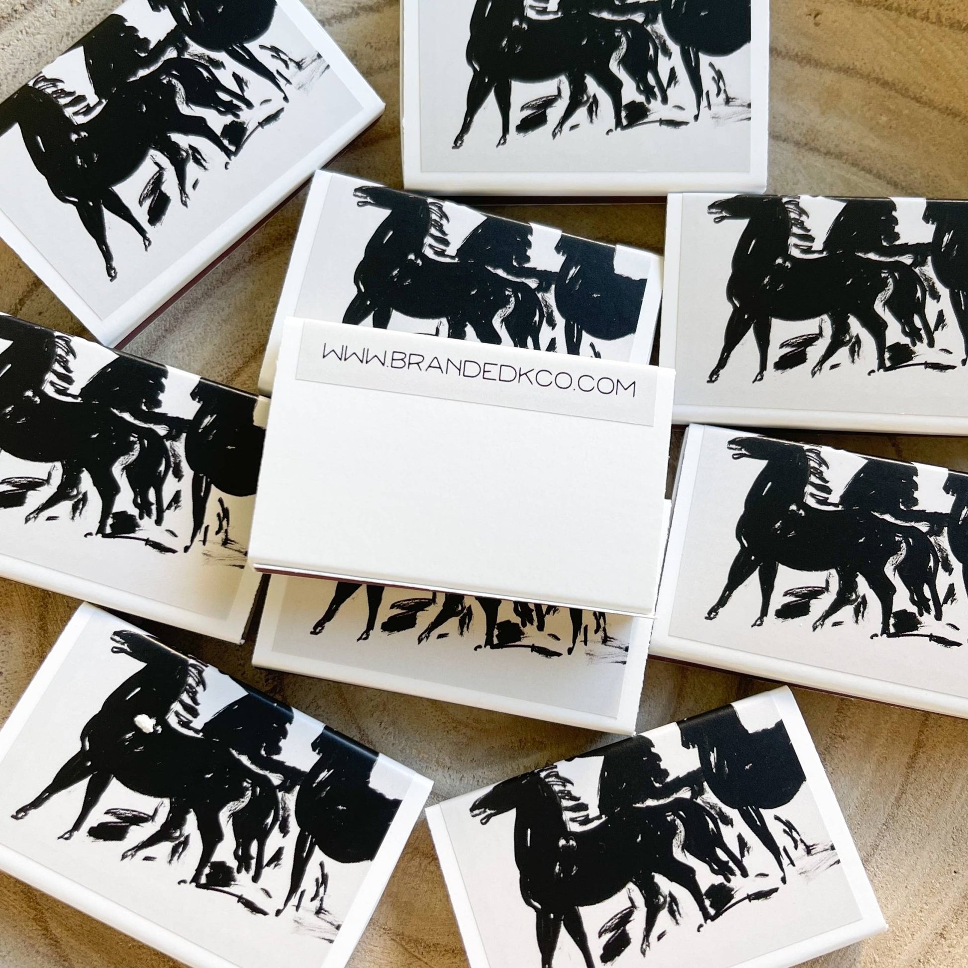 Abstract Wild Horses Match Set // Vintage Landscape - EPOQUE