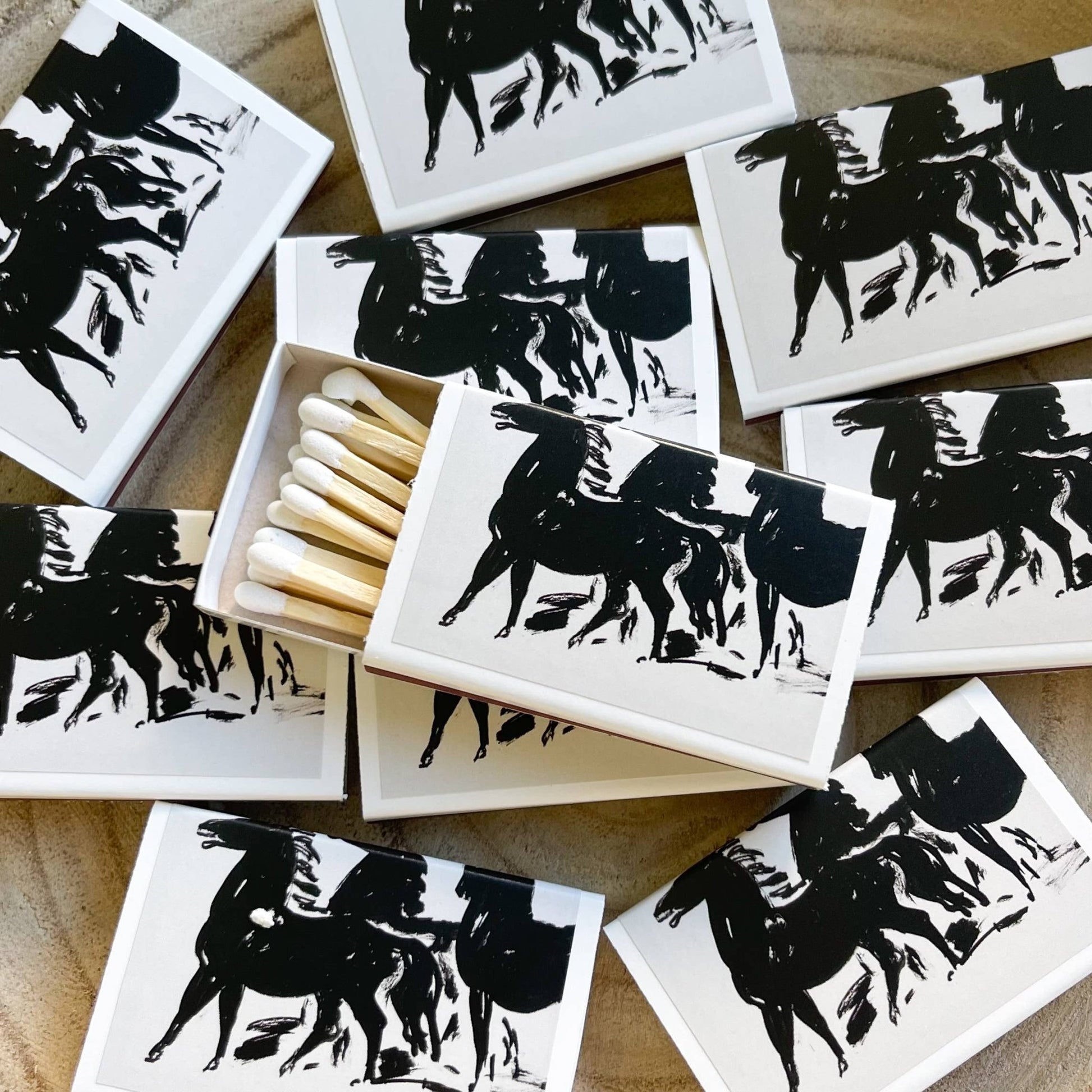 Abstract Wild Horses Match Set // Vintage Landscape - EPOQUE