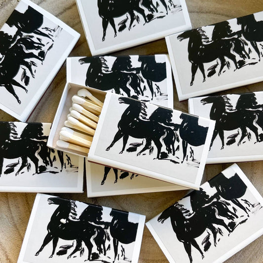 Abstract Wild Horses Match Set // Vintage Landscape - EPOQUE