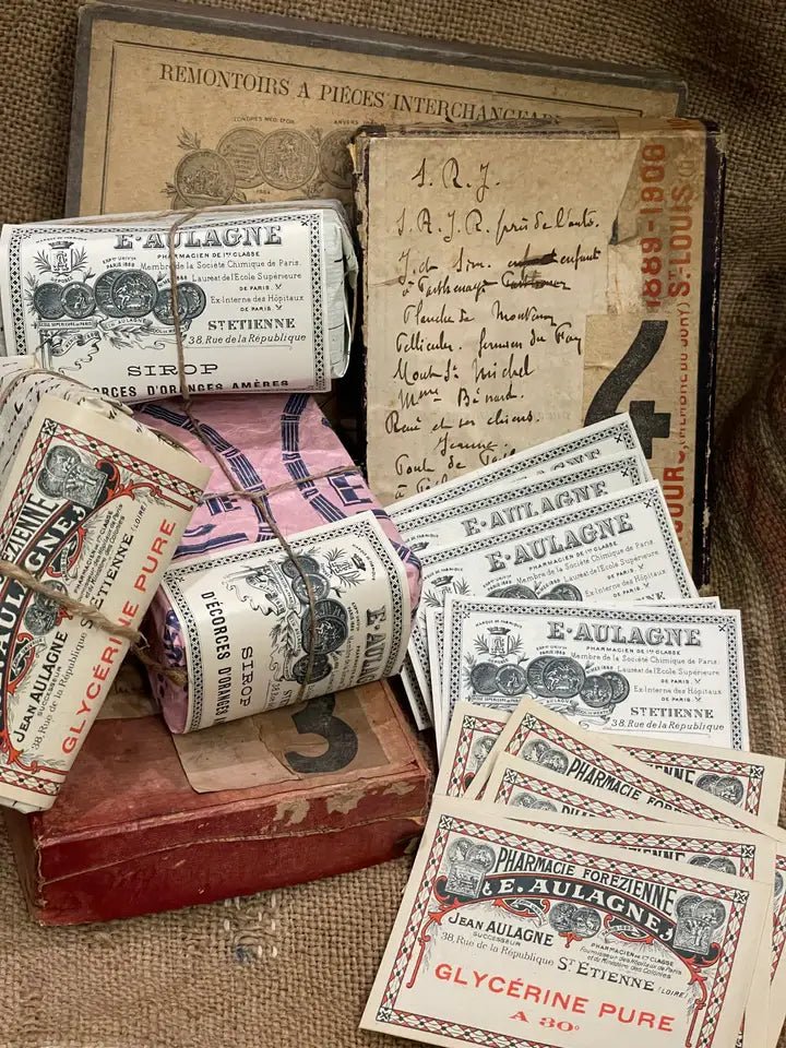 Antique French Labels – Set of 2 - EPOQUE