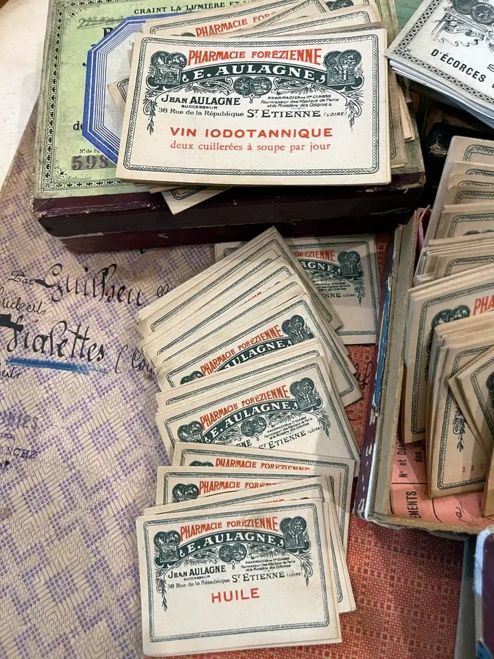Antique French Labels – Set of 2 - EPOQUE