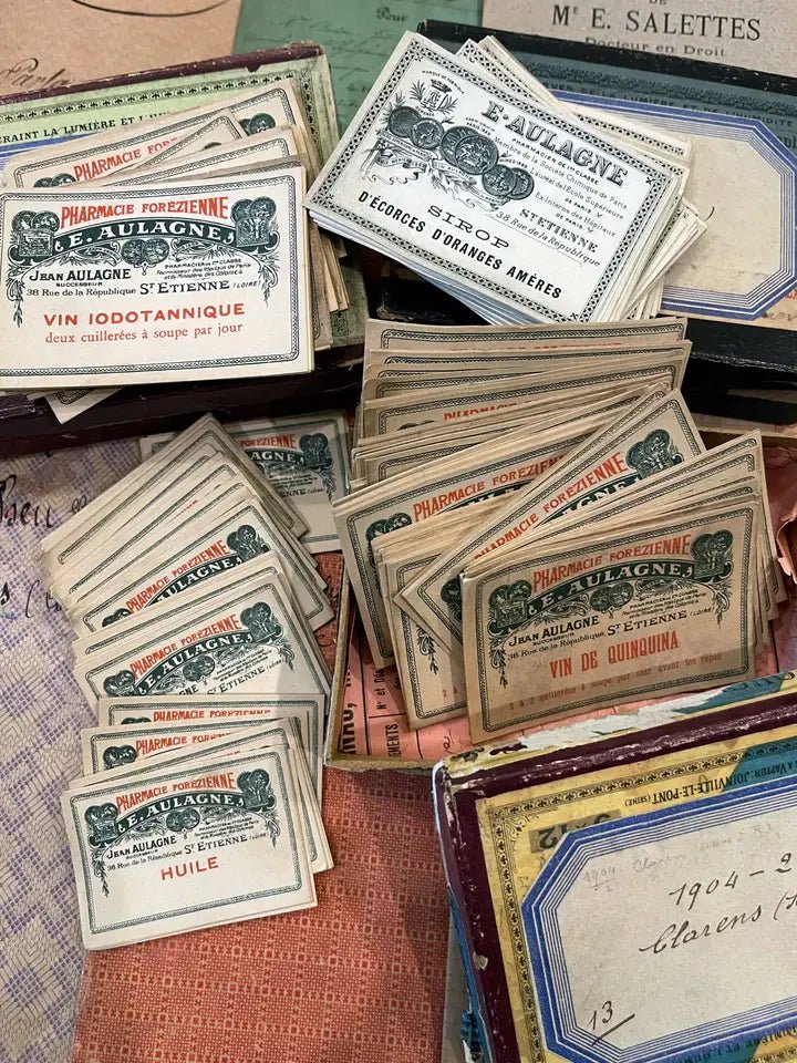Antique French Labels – Set of 2 - EPOQUE