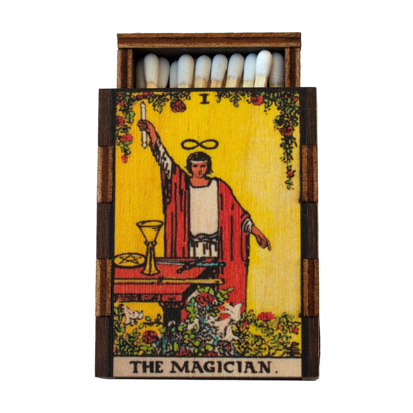 Matches • Tarot Magician Wooden Matchbox • Home Decor
