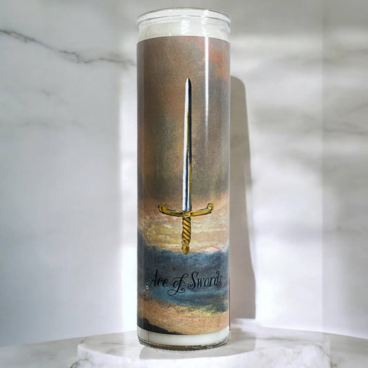 "Ace of Swords" Soy Ritual Candle 