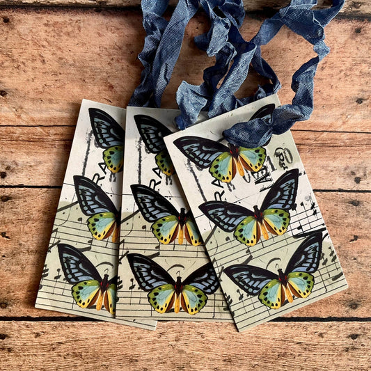 Beautiful Gift Tags Butterfly Pkg/3 - EPOQUE