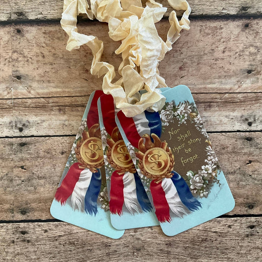 Beautiful Gift Tags Remembrance   - SINGLE or pkg/3 - EPOQUE