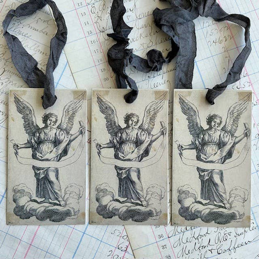 Beautiful Gift Tags, SINGLE or Pkg/3 - Angel - EPOQUE