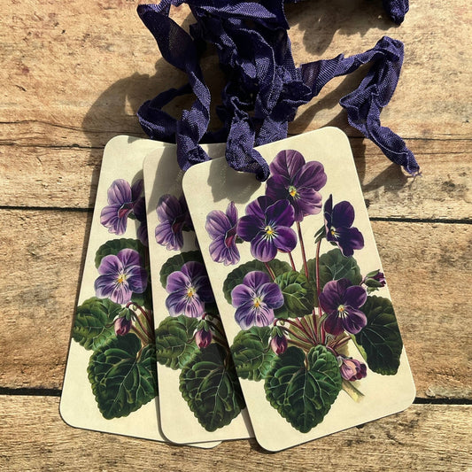 Beautiful Gift Tags Vintage Violet  pkg/3   - EPOQUE