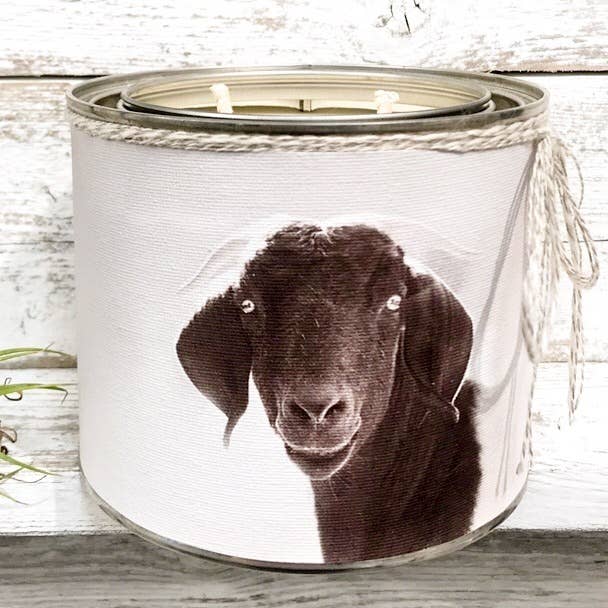 'Buttercup' Goat Animal Themed Premium Dual Wick Soy Candles - EPOQUE