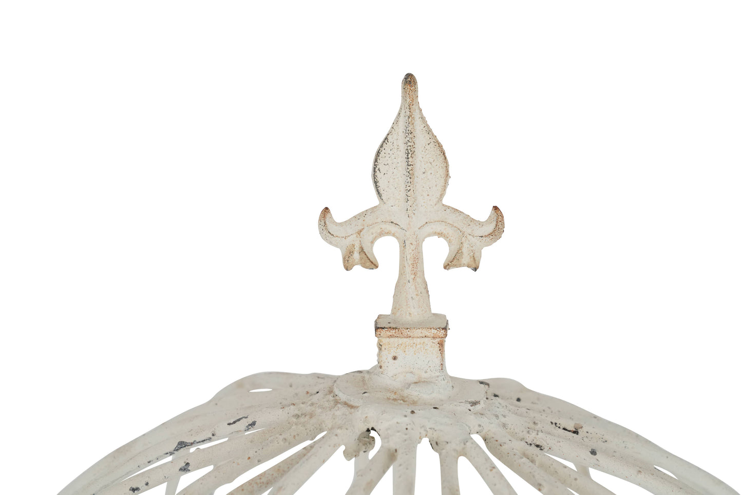 Trenton Set of 3 Large Farmhouse Iron White Topiary-White
