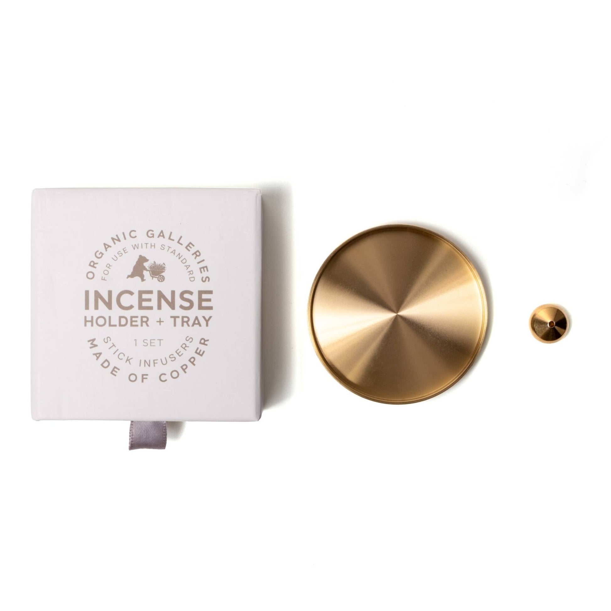 Copper Incense Holder + Tray Set - EPOQUE