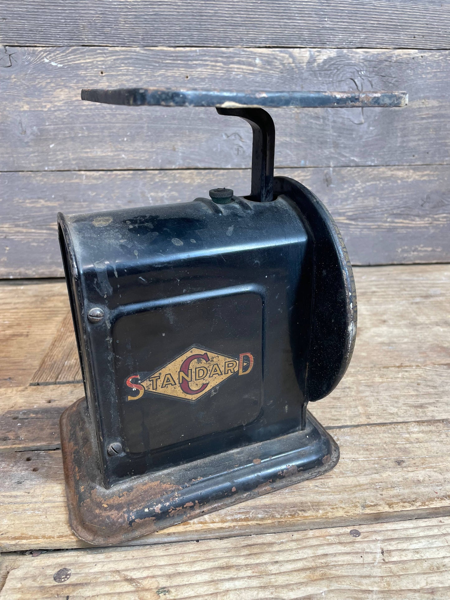 Vintage Small Metal Scale-ER-Farmhouse-6x7x9 inches-Old-#4