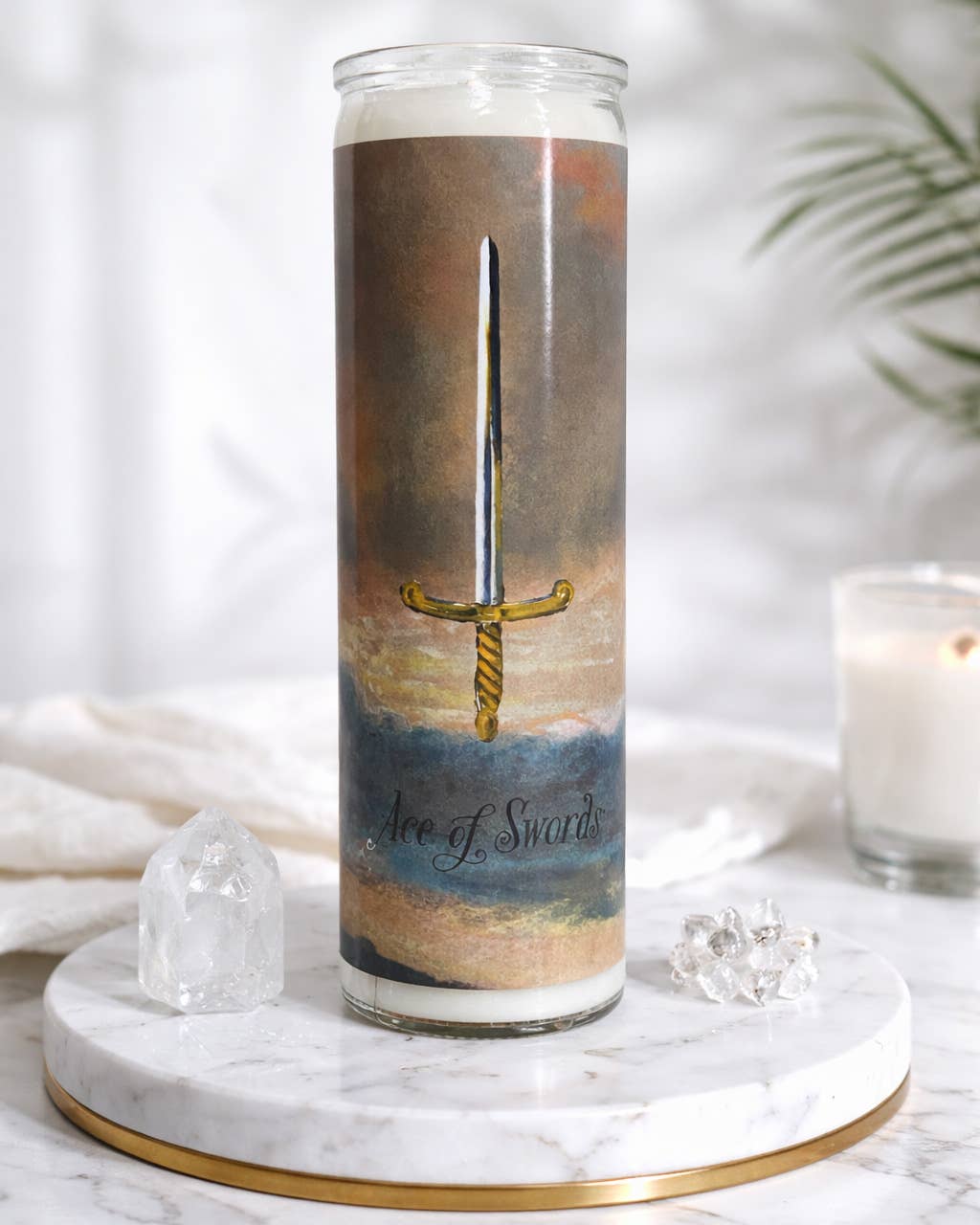 "Ace of Swords" Soy Ritual Candle 