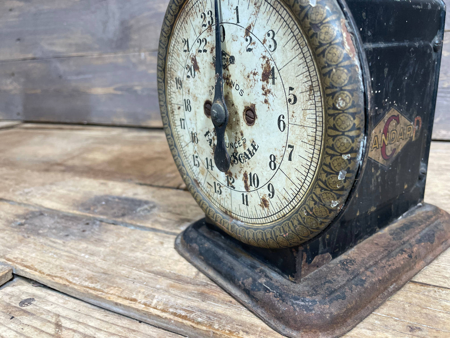 Vintage Small Metal Scale-ER-Farmhouse-6x7x9 inches-Old-#4