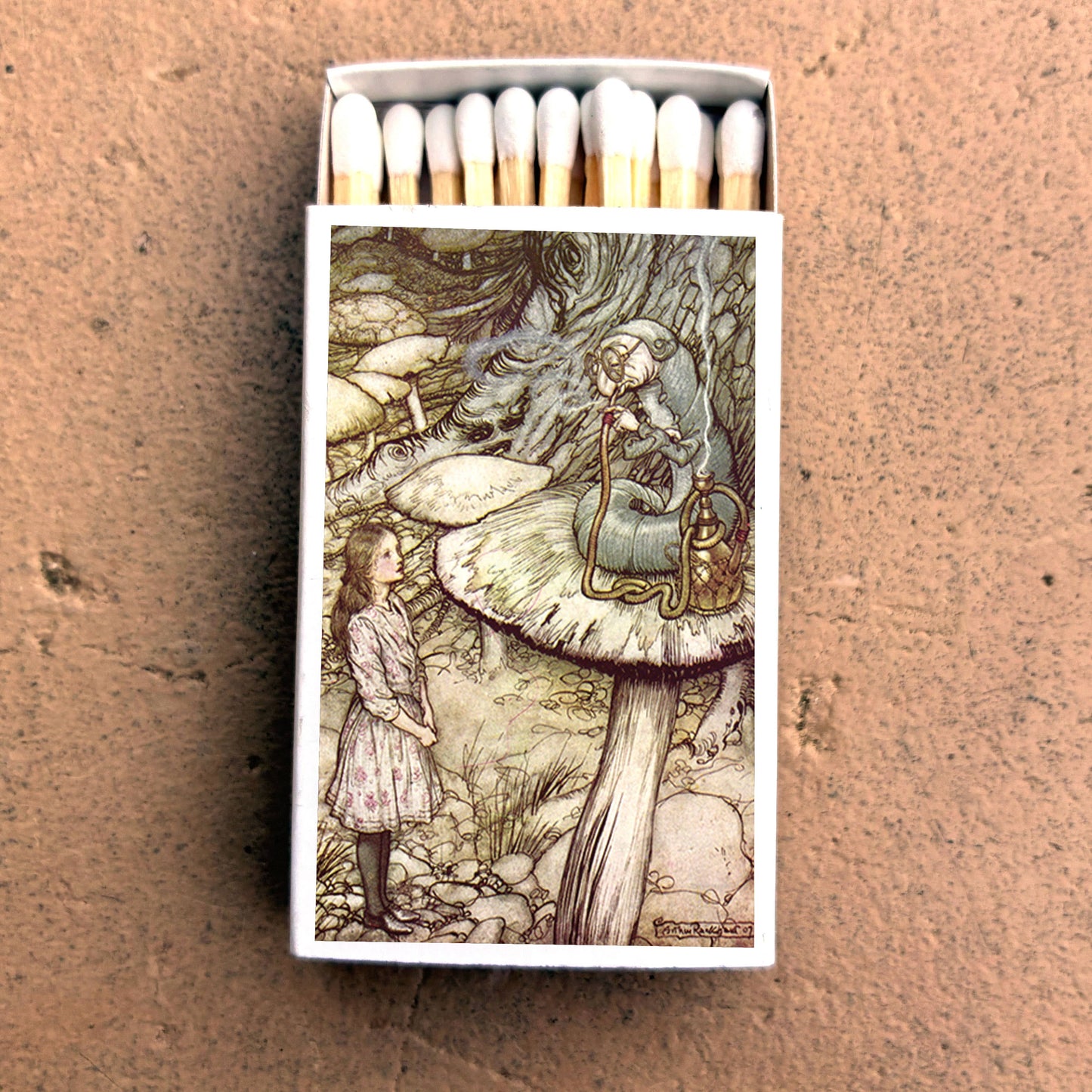 Matches • Alice and the Caterpillar Rackham • Home Decor