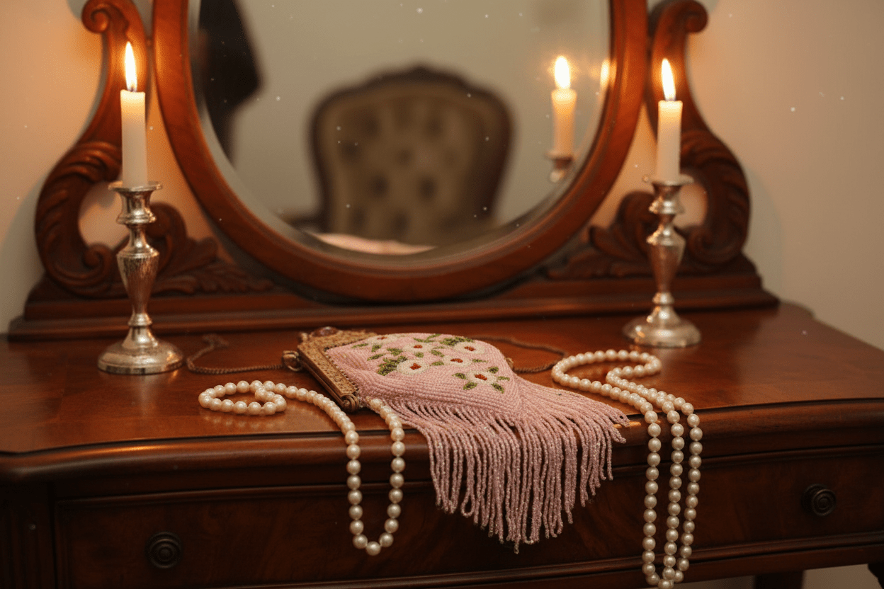 Hand Beaded New Vintage Luxury Crossbody Gallery Purse - EPOQUE