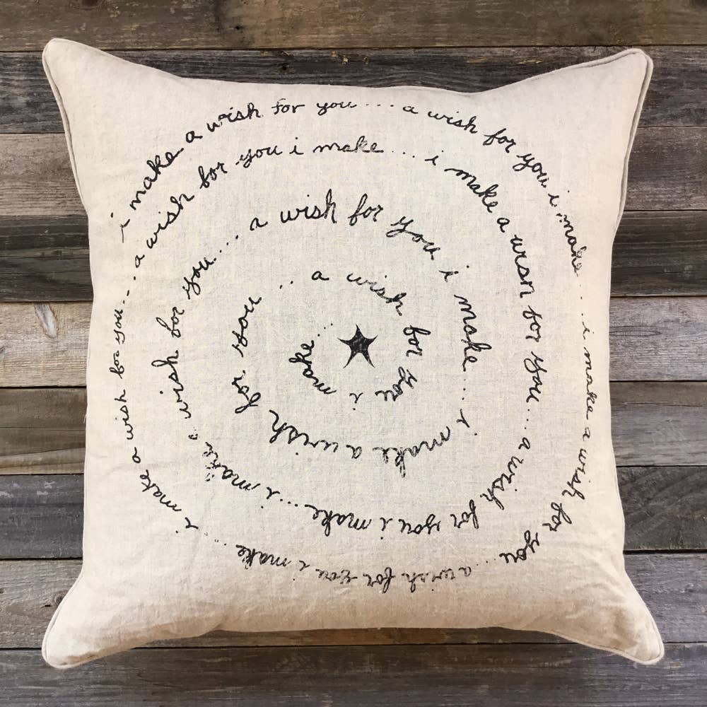 'I Make a Wish for You' Linen Pillow Cover - Cover Only - EPOQUE